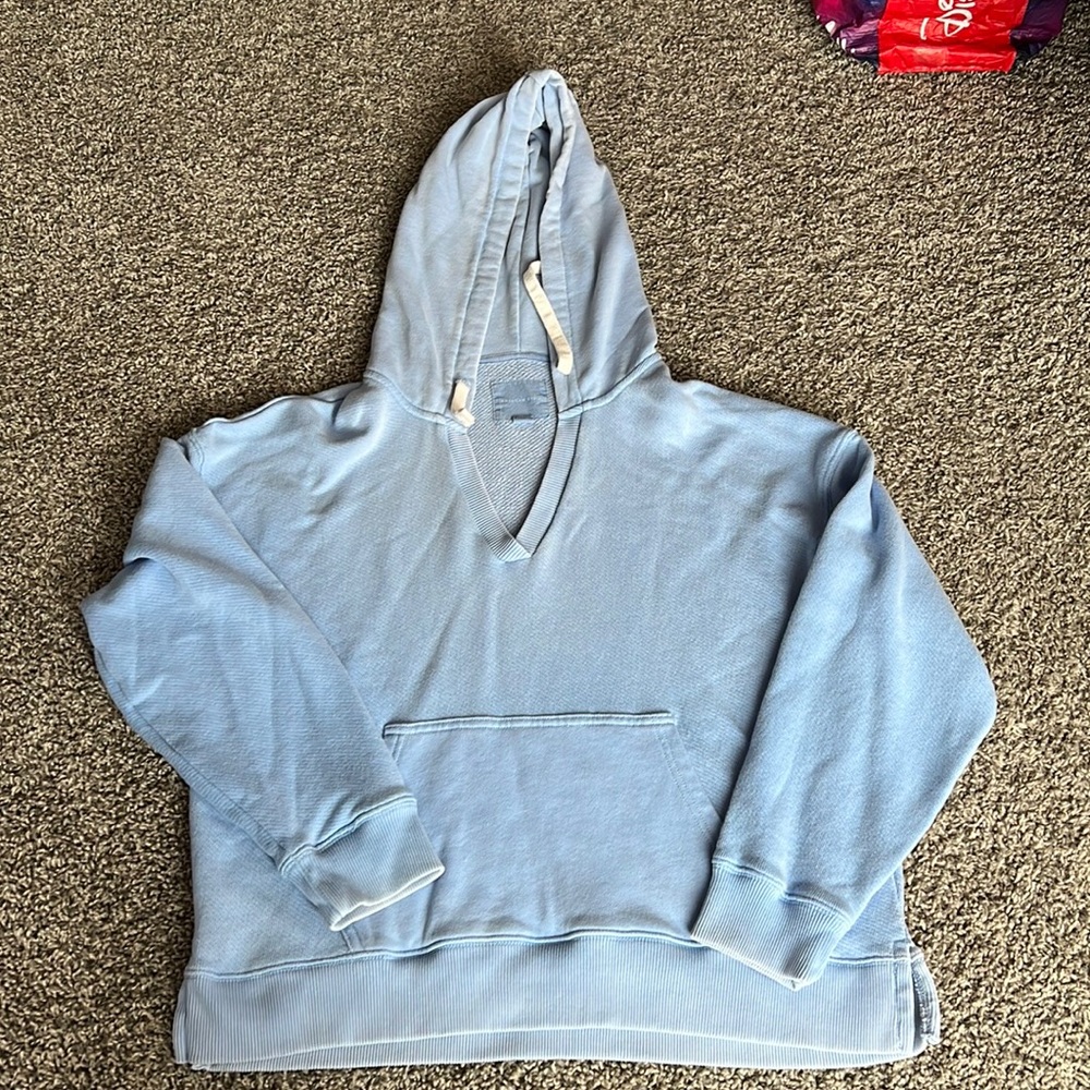 American Eagle Oversized V-neck Hoodie